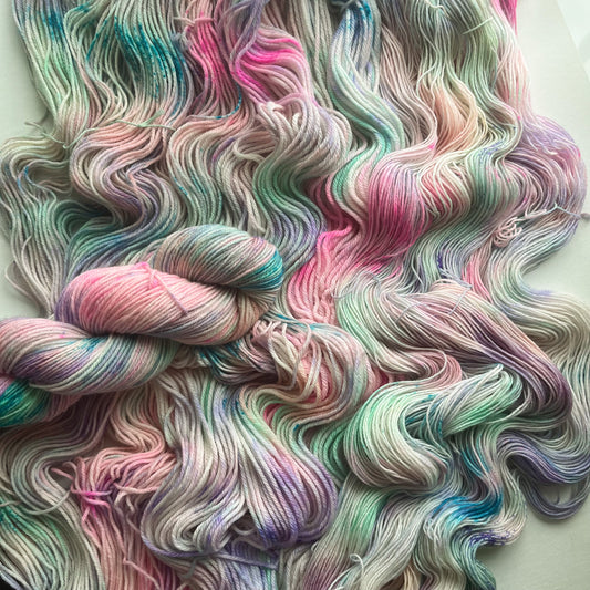 ‘She’s Electric’ - 100g hand dyed yarn - available on BFL DK and BFL sock